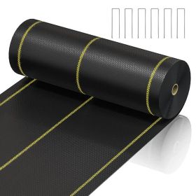 Prohibited From Sale On Amazon XISHAN Black Weed Control Fabric ,70g HDPE (Option: 8X300ft-Black)