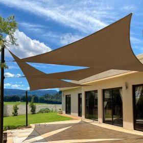 Prohibited From Sale On Amazon XISHAN 10'X10'X14' Dark Grey,Mocha,Sand,Light Grey HDPE Sunshade Sail, 160 Grams (Option: 10X10X14-Mocha)